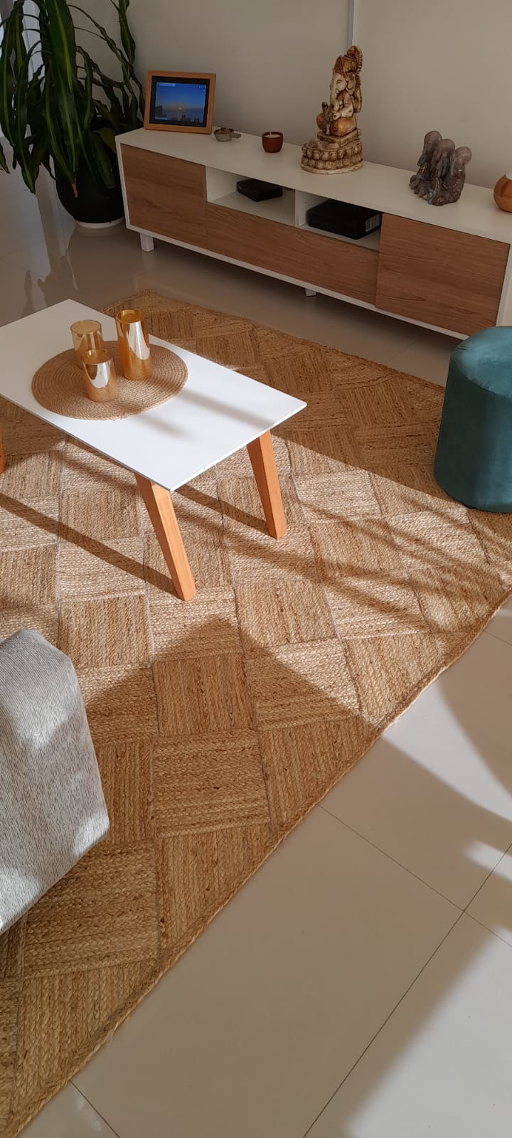 alfombra de yute de fibra natural india 