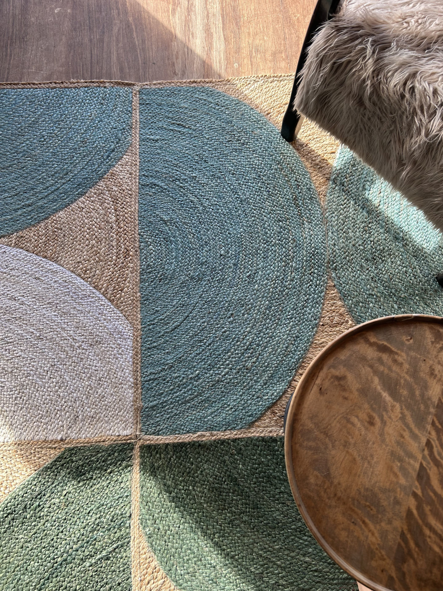 alfombra yute de colores 