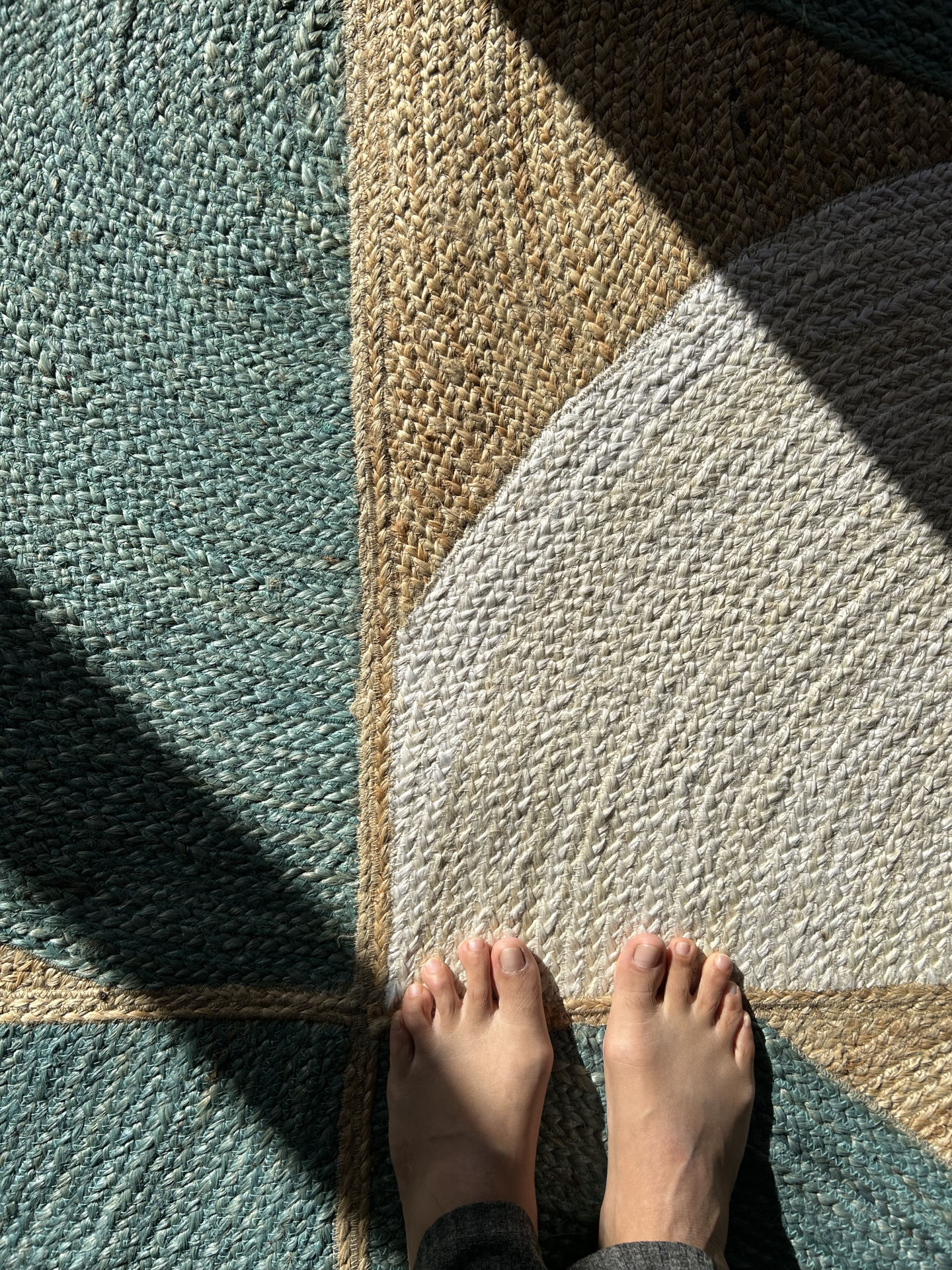 alfombra de yute natural de india 