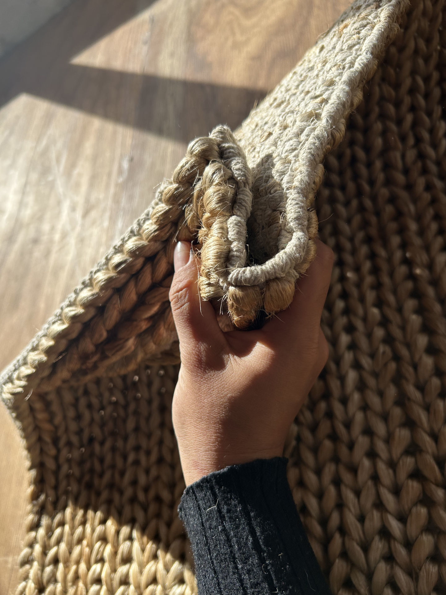 Alfombra natural  de yute 